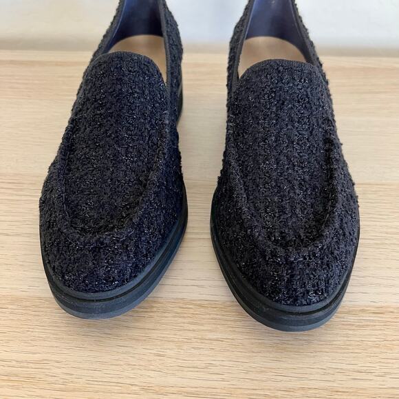 Rothy’s The Lug Loafer Black Bouclé Knit Slip-On Shoes Women’s 8.5 - Picture 5 of 11